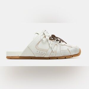 Steve Madden Maysa White Distressed Mule Sneakers, Size 10M